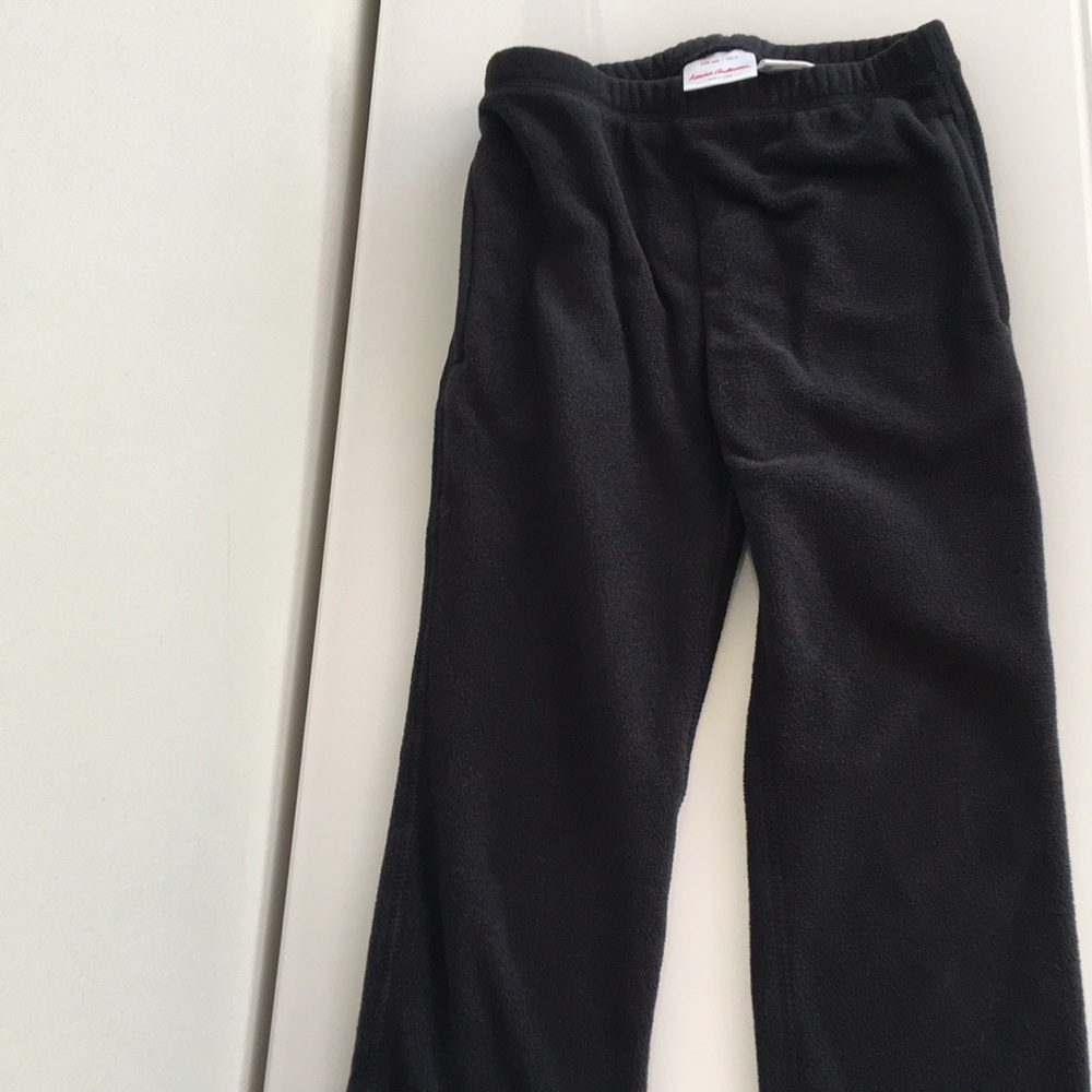 Hanna Andersson black fleece pants 110 5